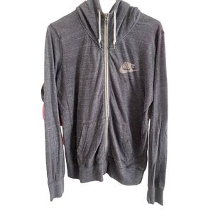 Nike Charcoal Grey Full Zip-Up Sweater